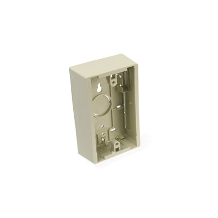 Leviton Electrical Box, Back Box Type, 1 Gang, Plastic, Rectangular Shape 42777-1IB